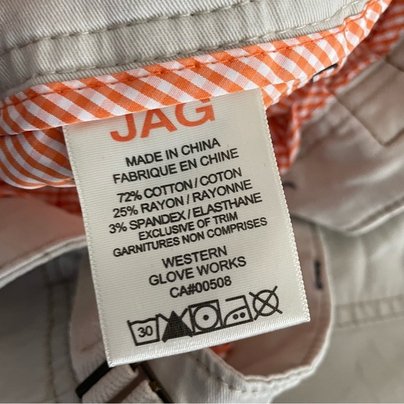 JAG Jeans Boardwalk Button Front Cargo Utility Mini Skirt Bay Twill Khaki Tan - Picture 8 of 10